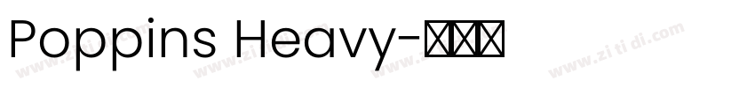 Poppins Heavy字体转换